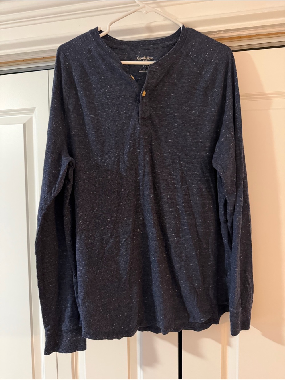 Goodfellow & Co Men's Dark Navy Long-Sleeve Henley